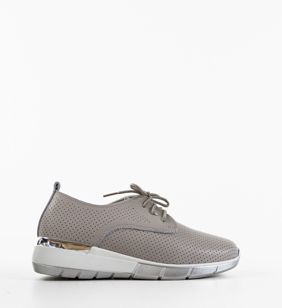Pantofi Casual Albert Gri Confort - imagine 4