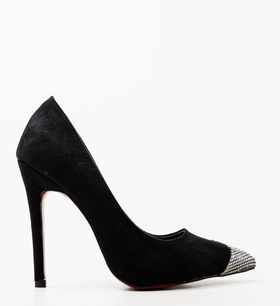 Pantofi cu Toc Laputc Negri | Eleganți și Confortabili - imagine 4