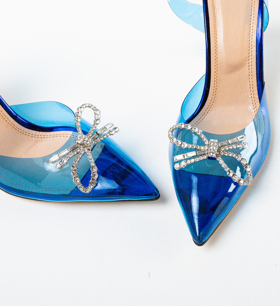 Pantofi Ogasy Albastri cu Toc - Eleganță și Stil - imagine 6