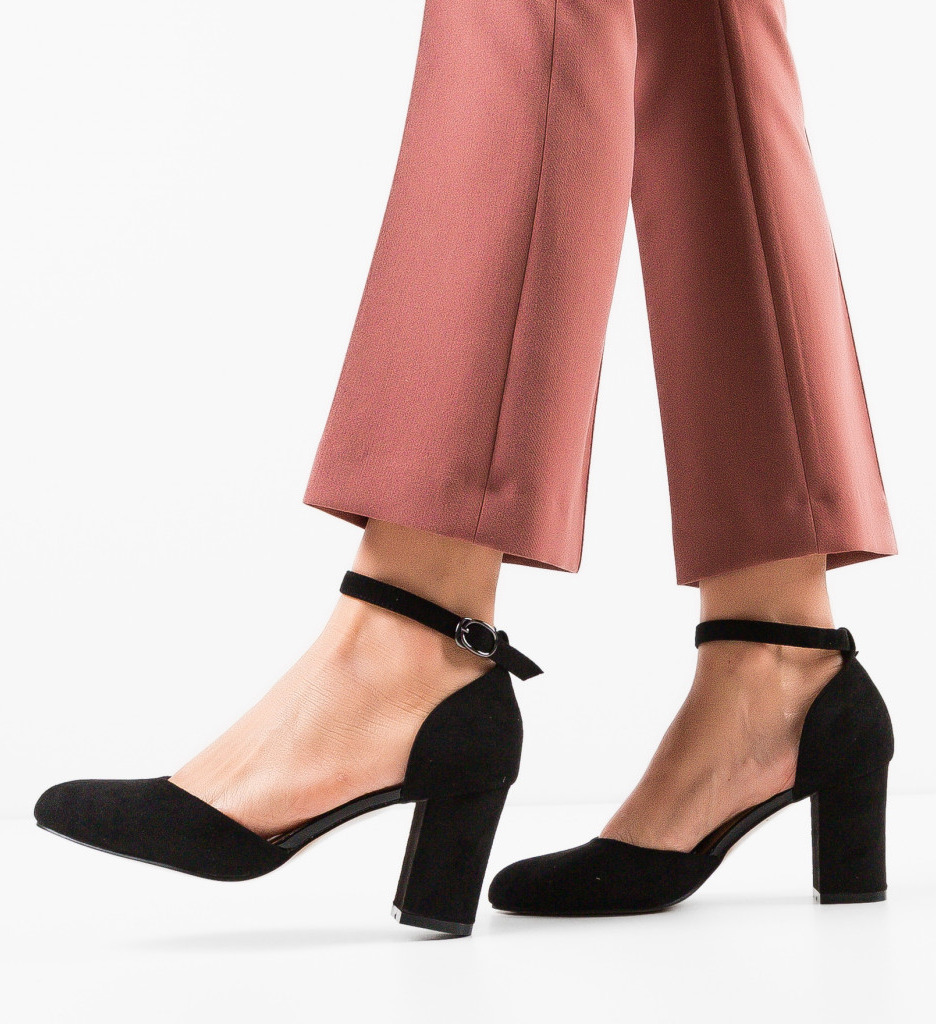 Pantofi Uneraya Negri cu Toc - Eleganță Asigurată - imagine 4