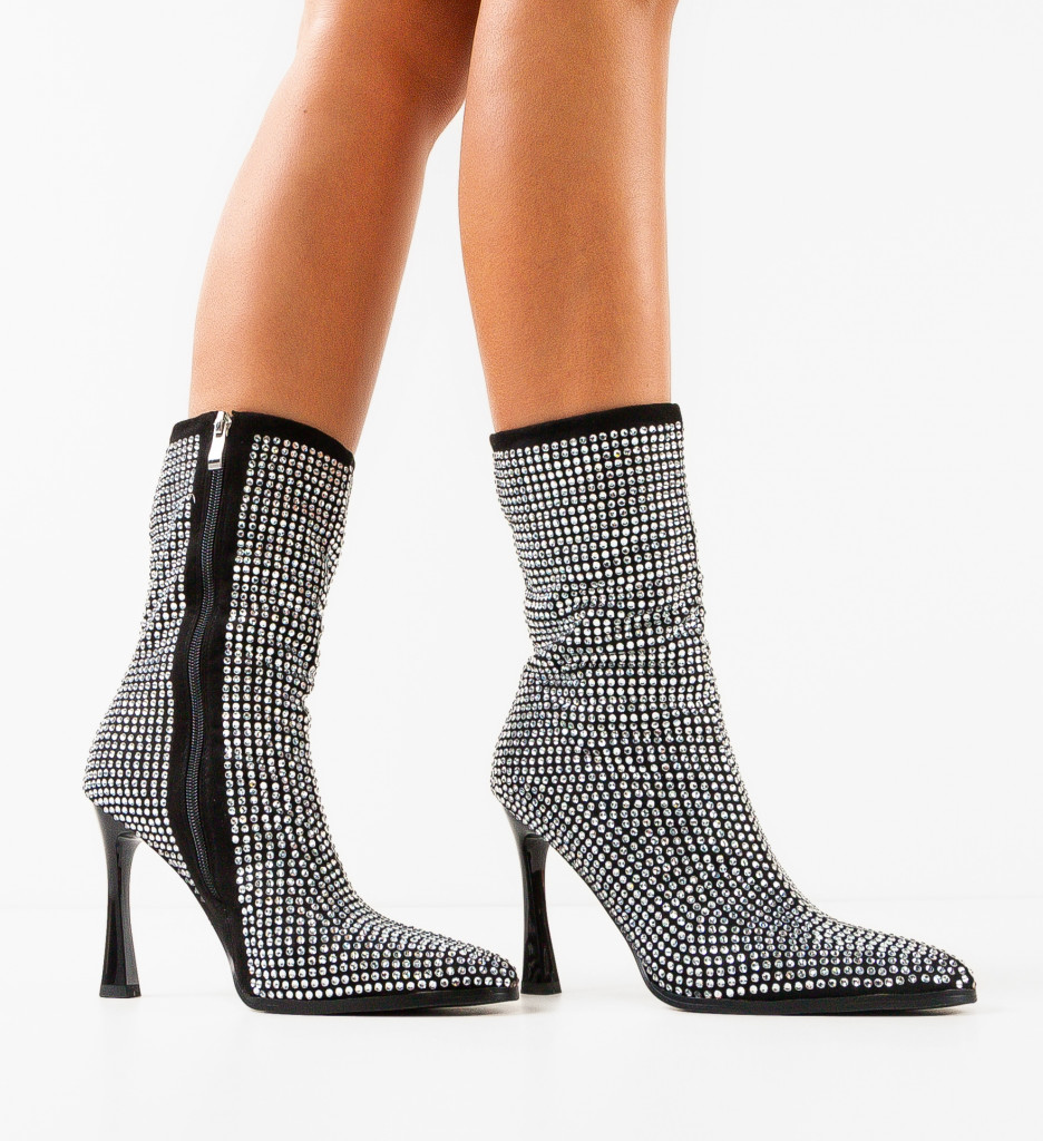 Botine Dama Wobiza Negre | Confort și Stil - imagine 3
