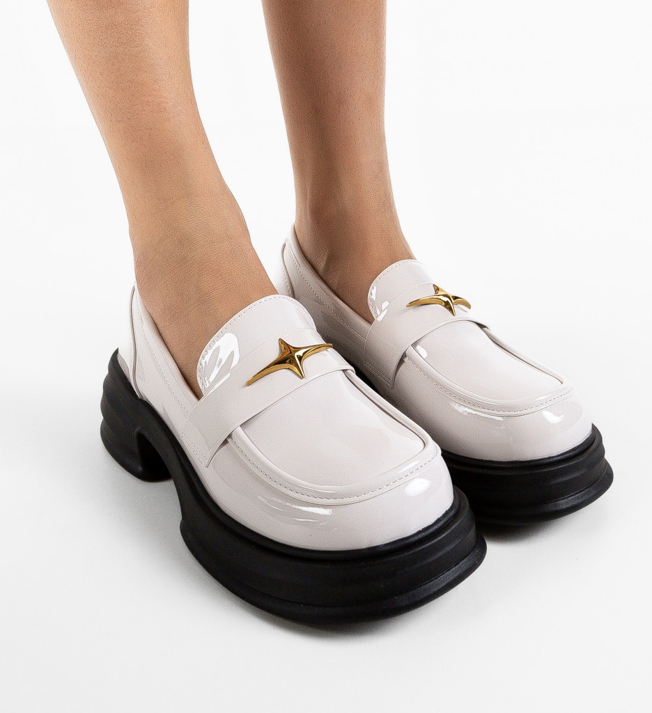 Pantofi Casual Dama Mezony Bej | Confort & Stil - imagine 3
