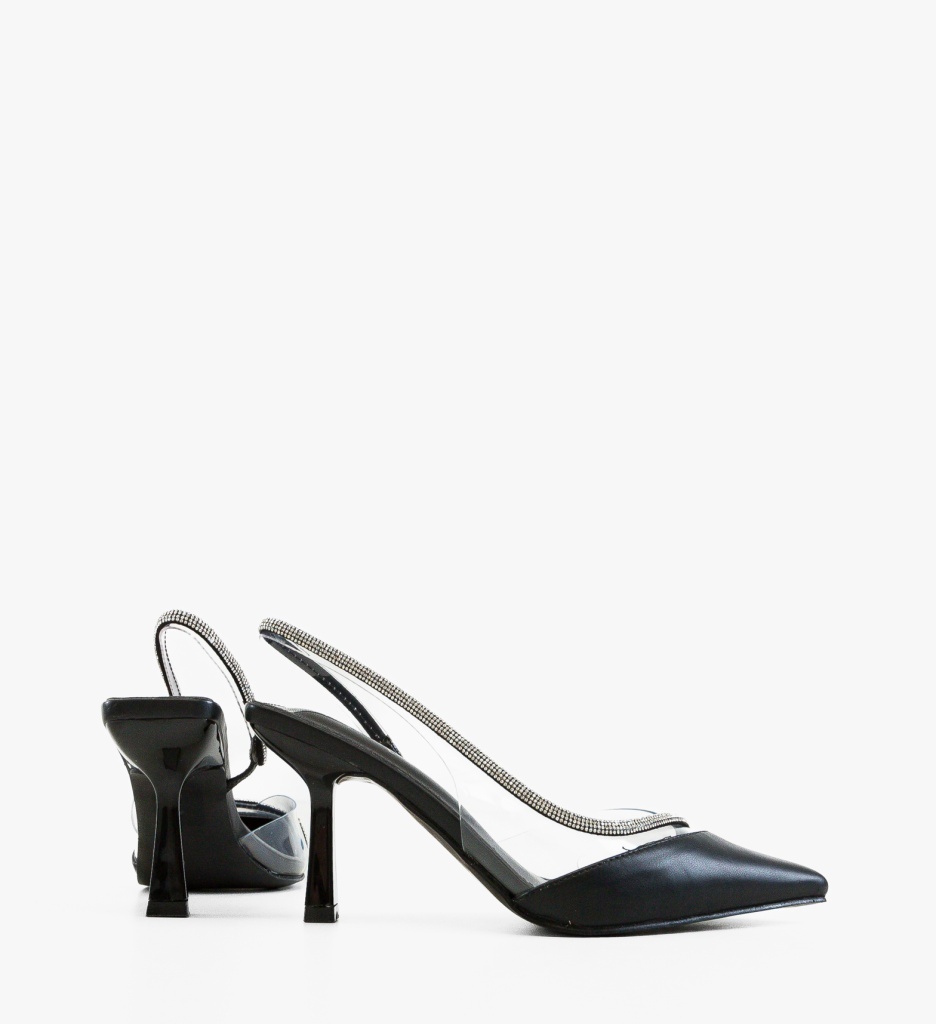 Pantofi Stiletto Mykono Negri | Eleganță și Stil - imagine 3