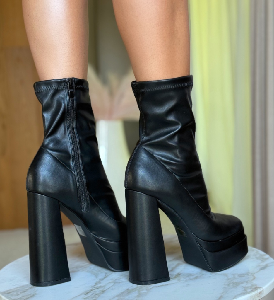 Botine Dama Platouy Negre - Eleganță și Confort - imagine 2