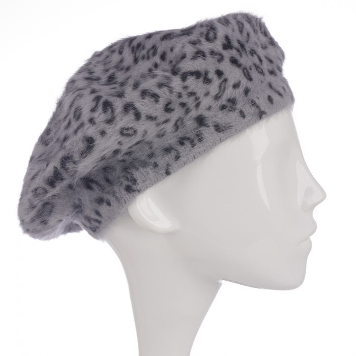 Bereta Shopika cu Angora - Eleganță Animal Print