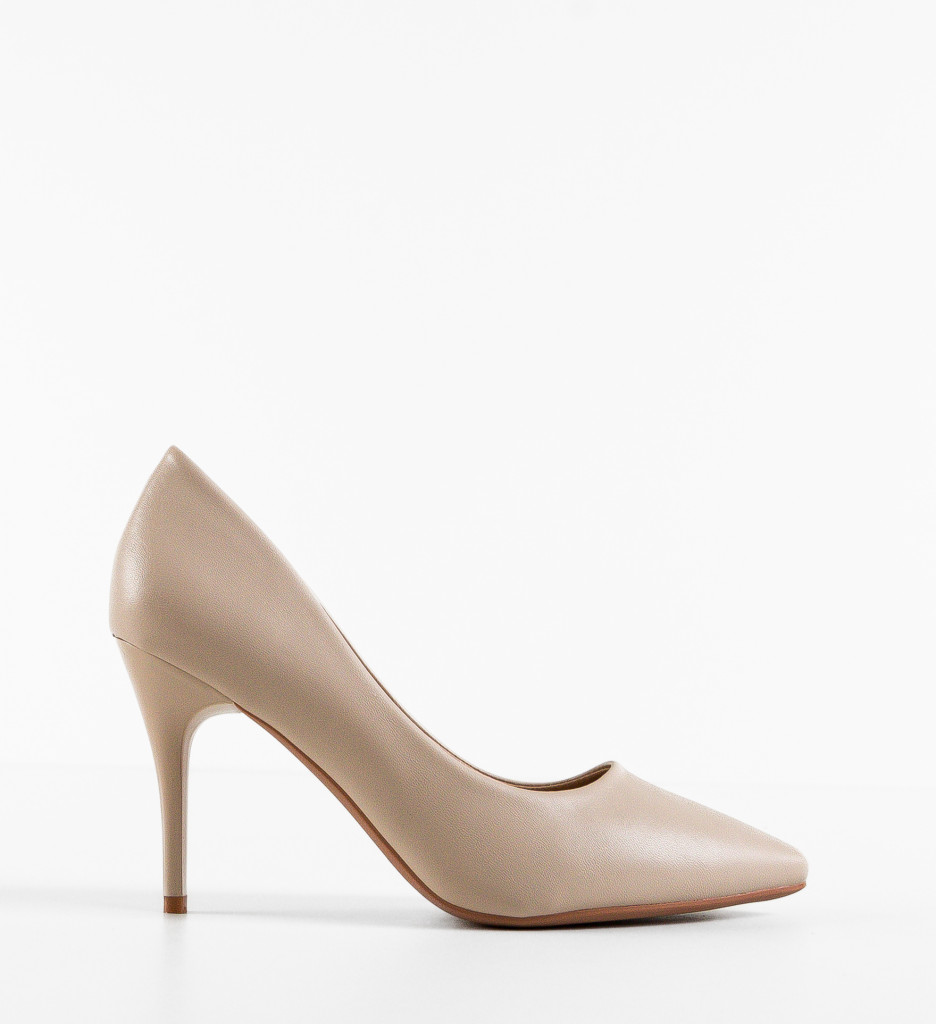 Danube Pantofi Toc Bej - Eleganți și Confortabili - imagine 2