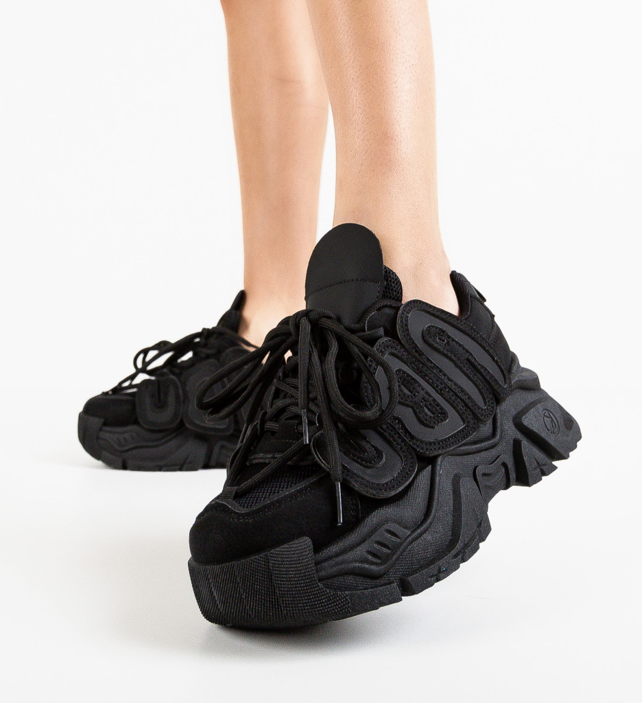 Sneakers dama Abu Negri - Confort și Stil - imagine 3