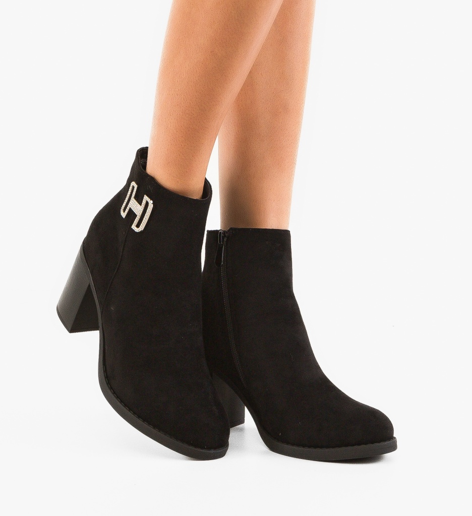 Botine Dama Devon Negre - Design Versatil