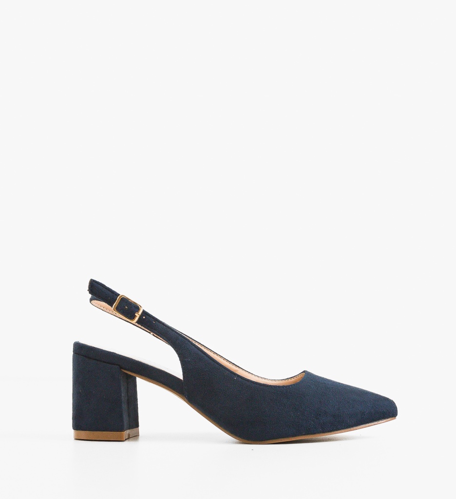 Pantofi cu Toc Gally Bleumarin | Eleganță - imagine 8