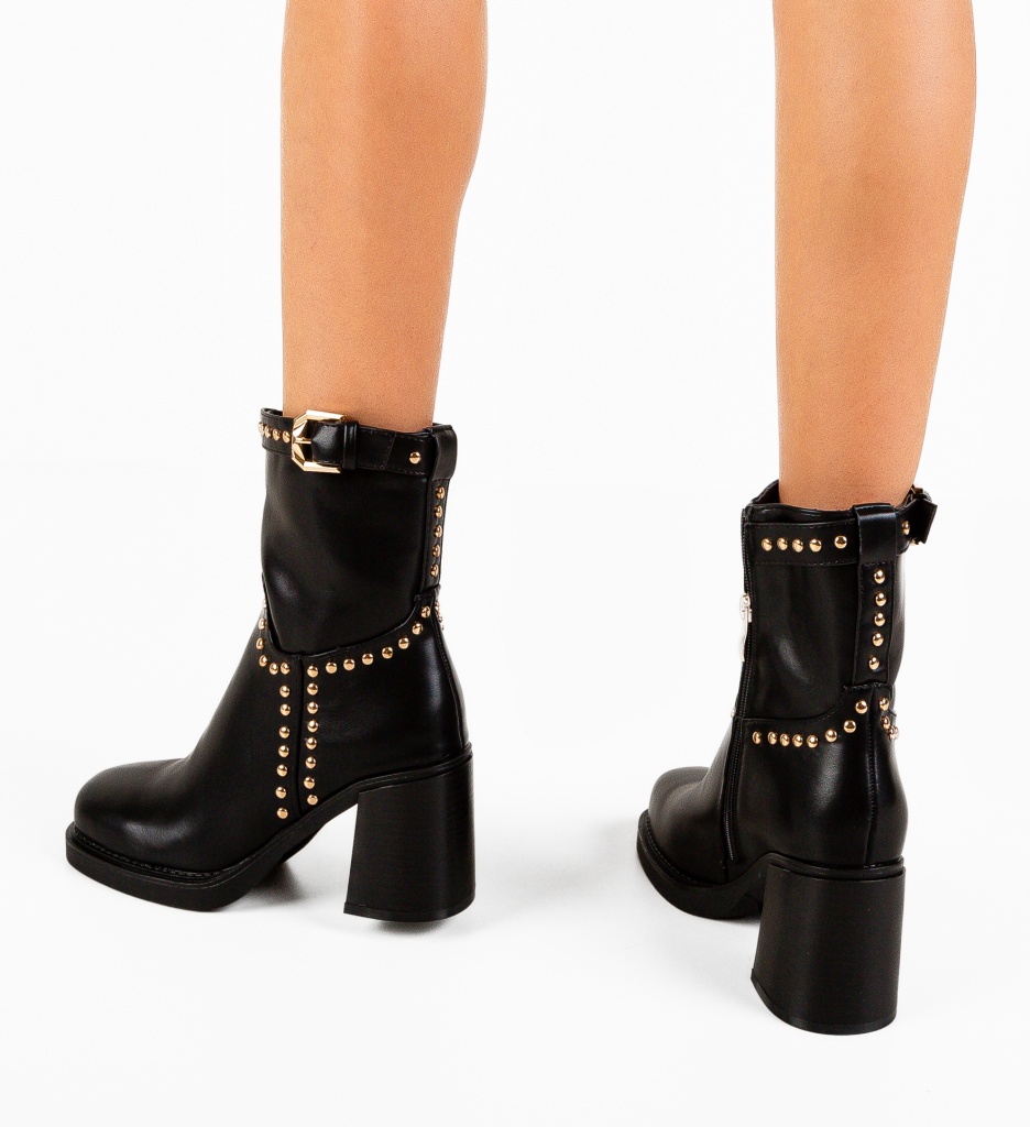 Botine Dama Jade Negre - Eleganță și Stil - imagine 4