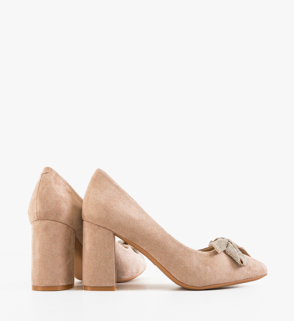 Pantofi cu Toc Yesee Bej - Eleganță De Zi - imagine 3