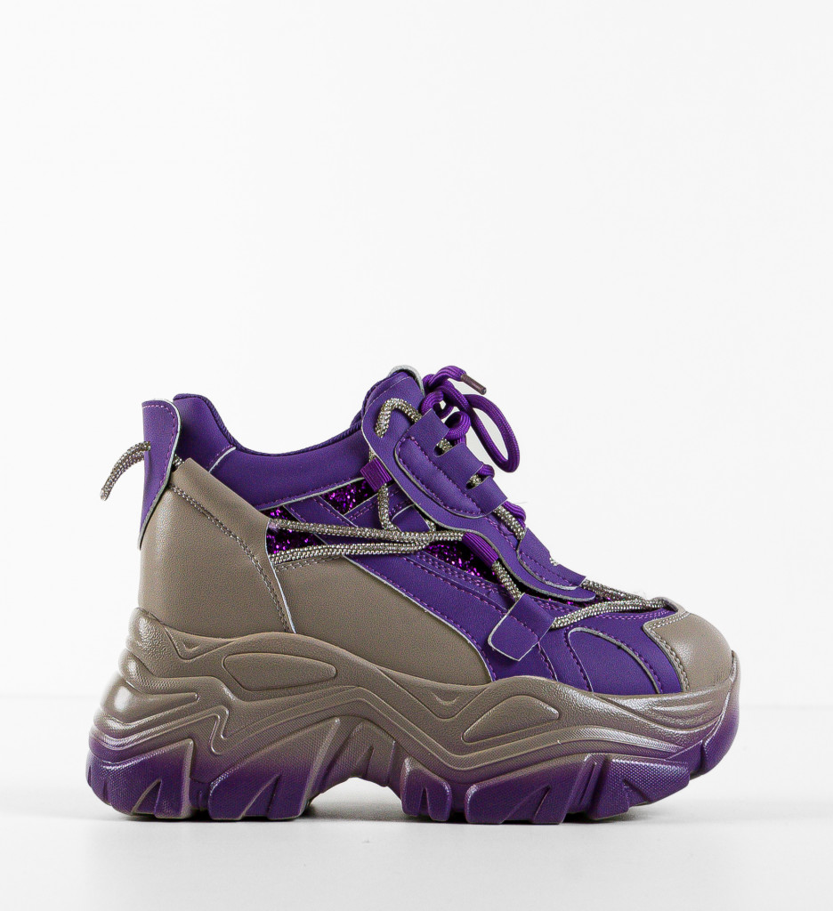 Sneakers Dama Andaluzia Mov - Confort & Stil Urban - imagine 5
