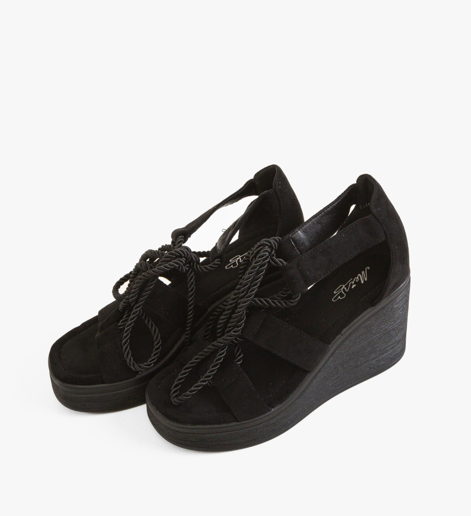 Sandale Platforme Esmee Negre | Toc Confort - imagine 5