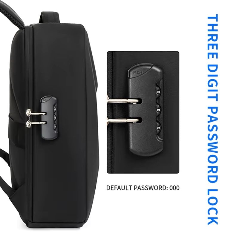 Rucsac Smart Picadili Orien cu Port USB, Negru - imagine 7