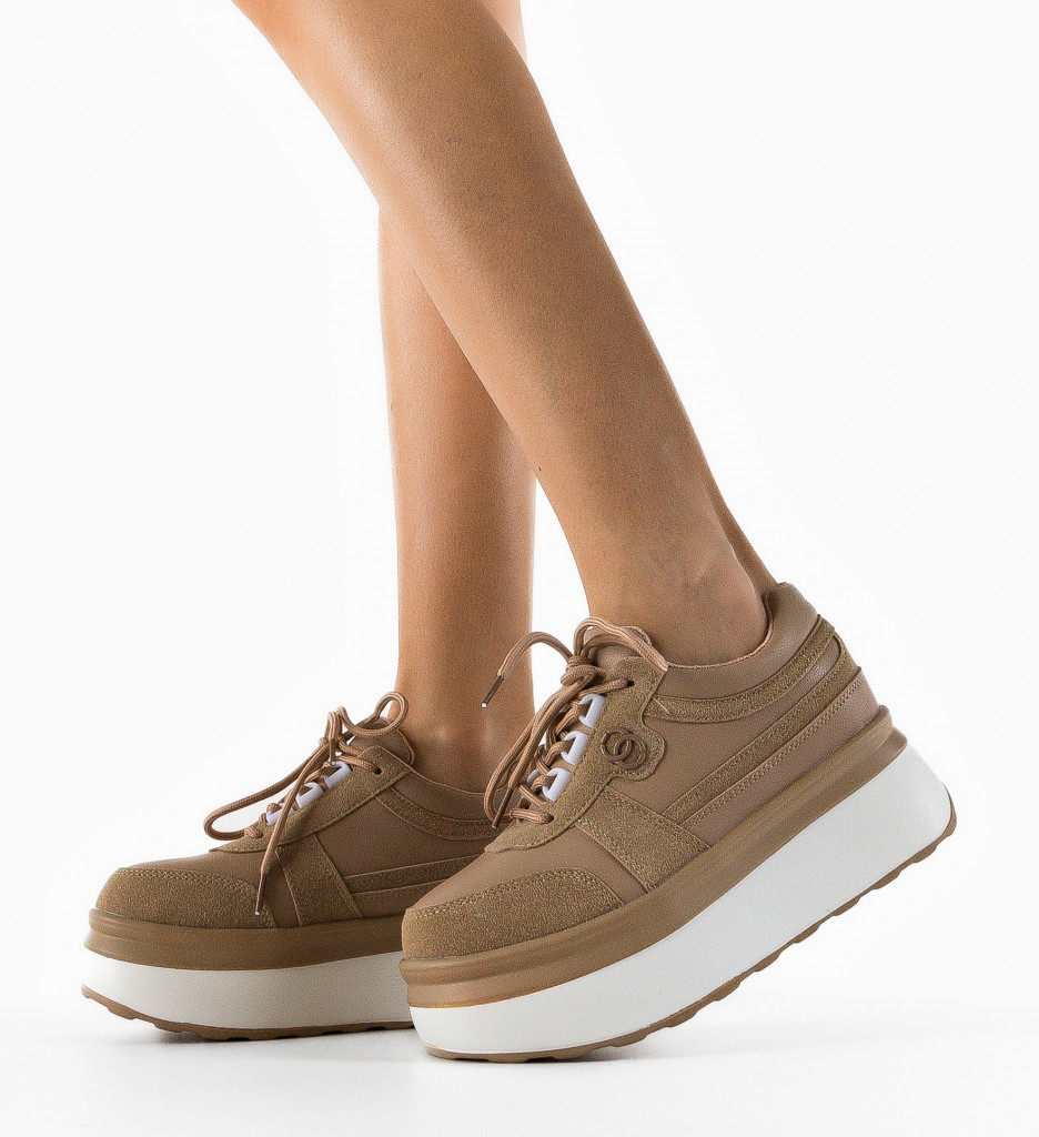 Sneakers Dystrilor Bej 2 - Confort și Stil - imagine 2