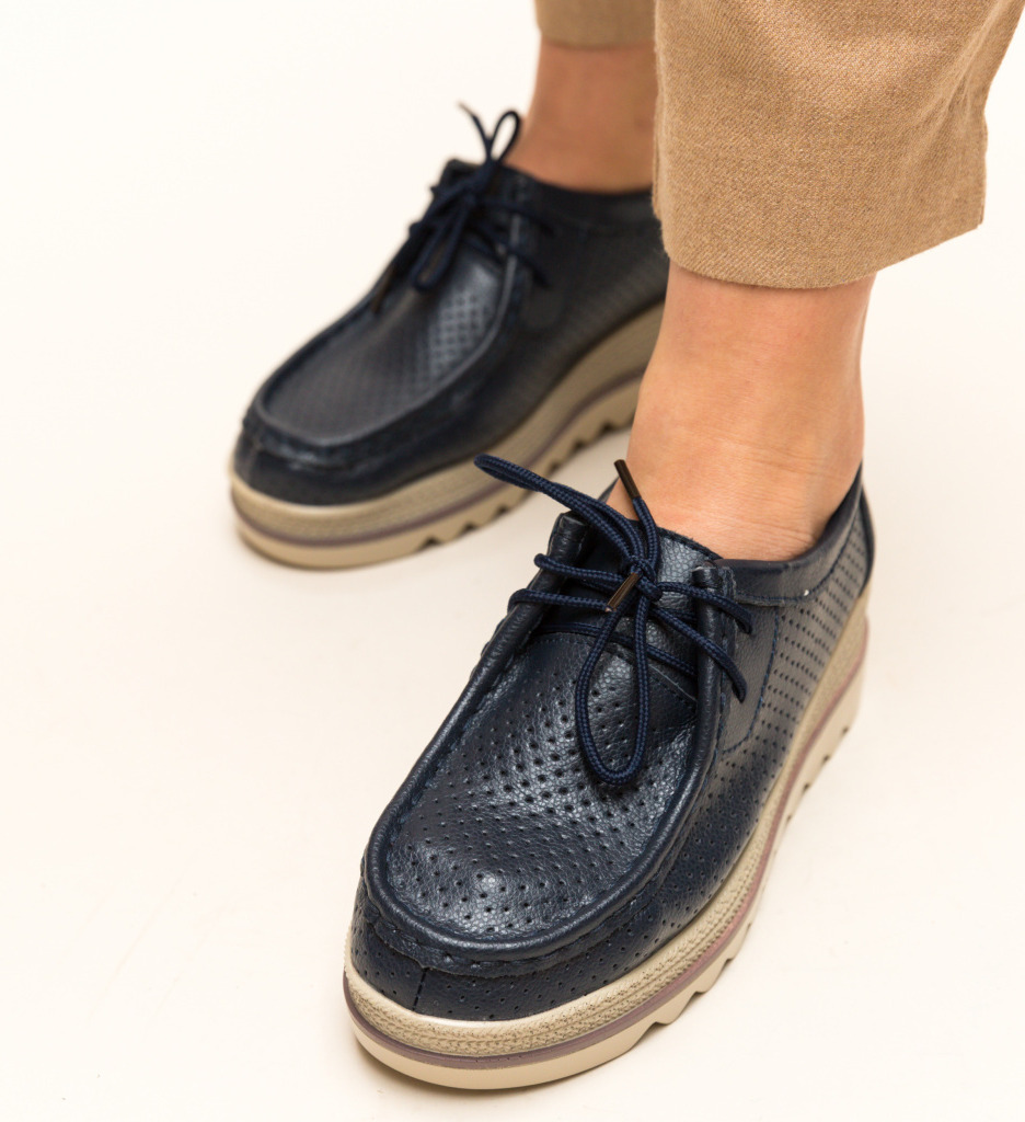 Pantofi Casual Torino Bleumarin - Confort & Stil