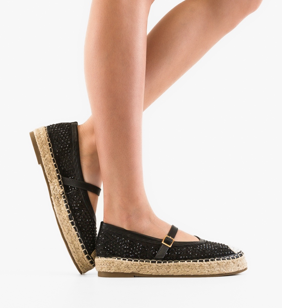 Espadrile Dama Vera Negre | Stil și Confort