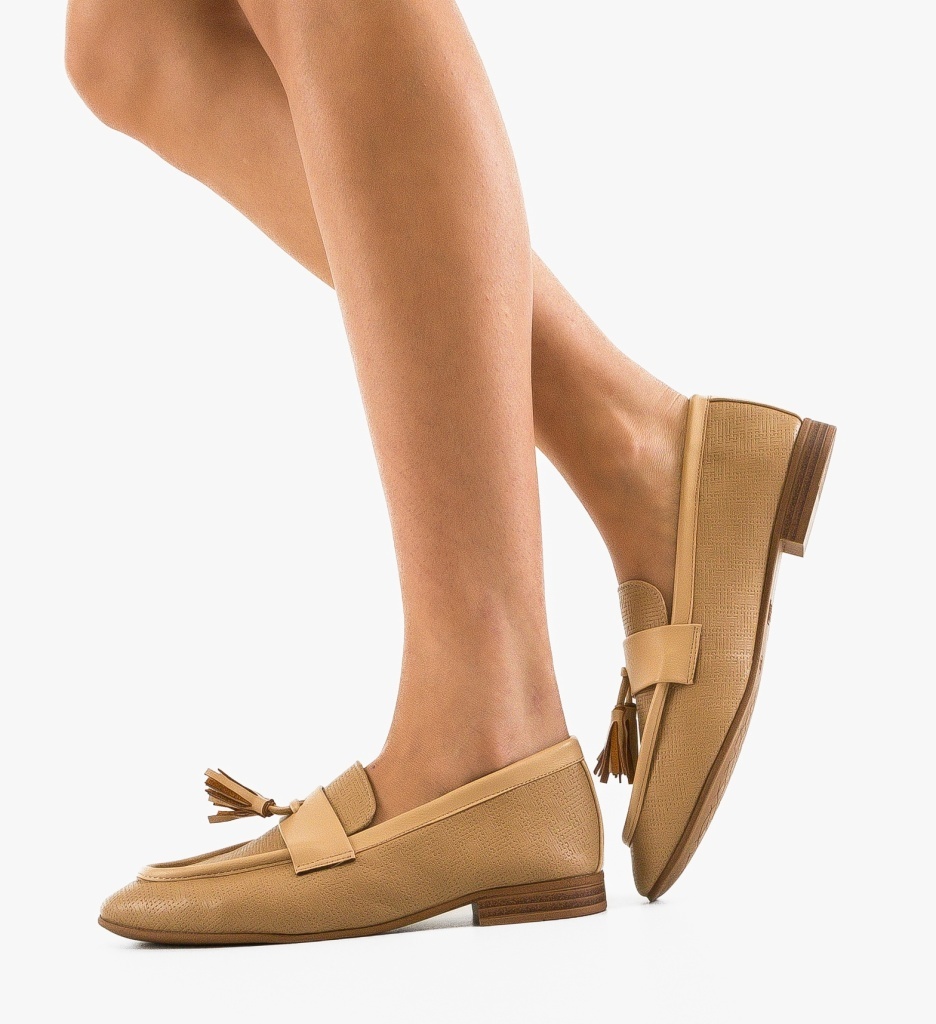 Pantofi Singleto Bej | Casual & Confortabili - imagine 4