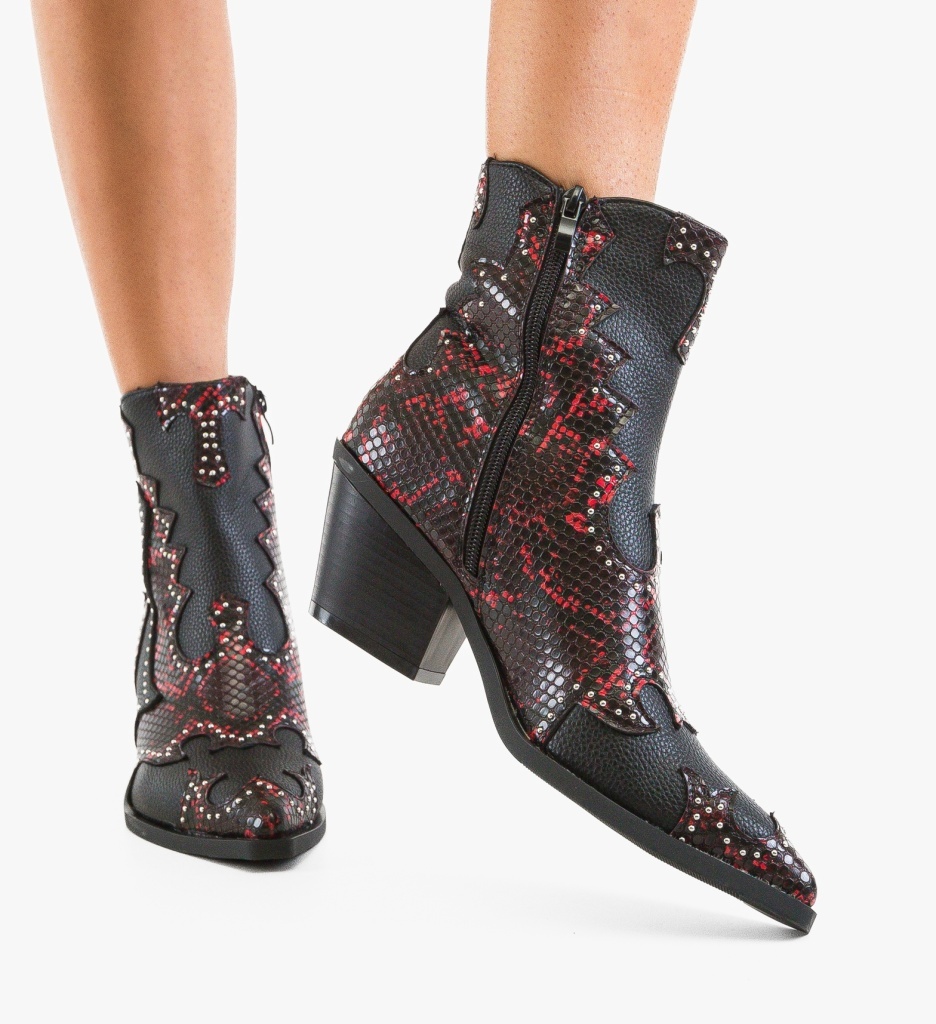 Botine Dama Grena Ketek - Eleganță și Stil - imagine 9
