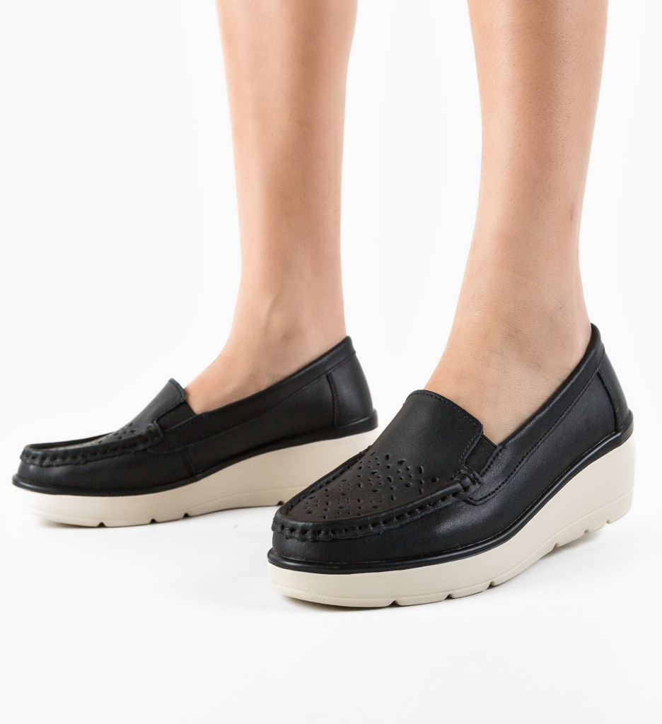 Pantofi Casual Atic Negre - Confort Zi cu Zi - imagine 5