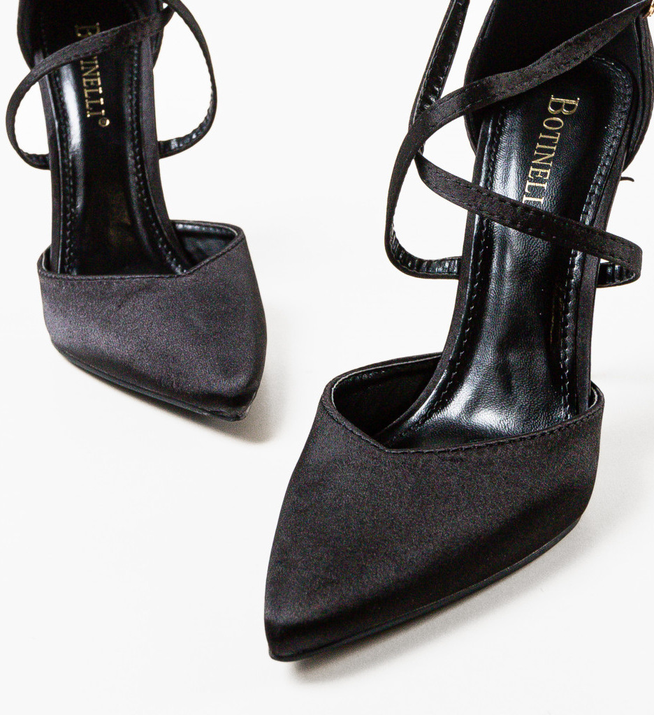 Pantofi cu toc Arpat negri eleganți și confortabili - imagine 6