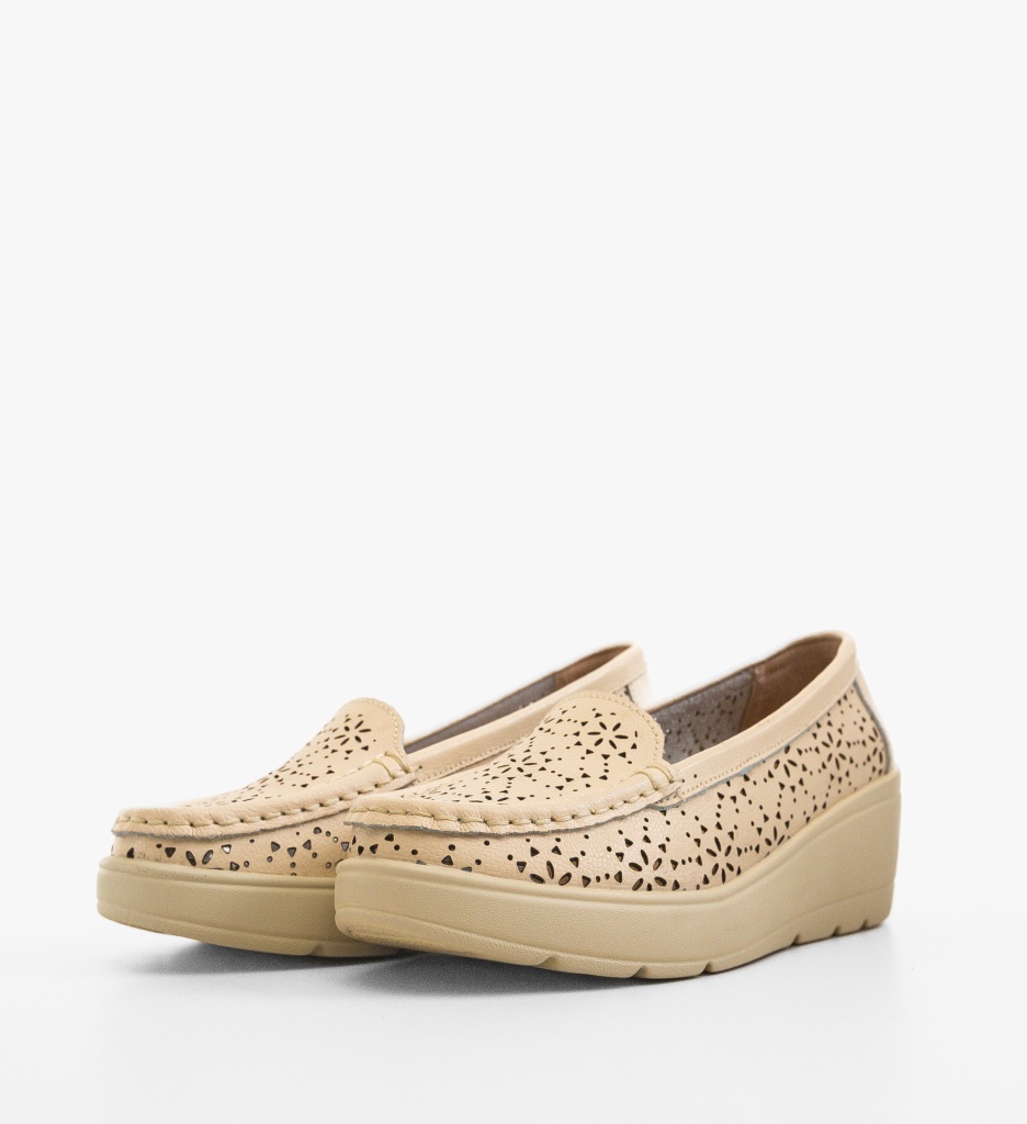 Platforme Dama Myzy Bej | Stil și Confort Casual - imagine 4