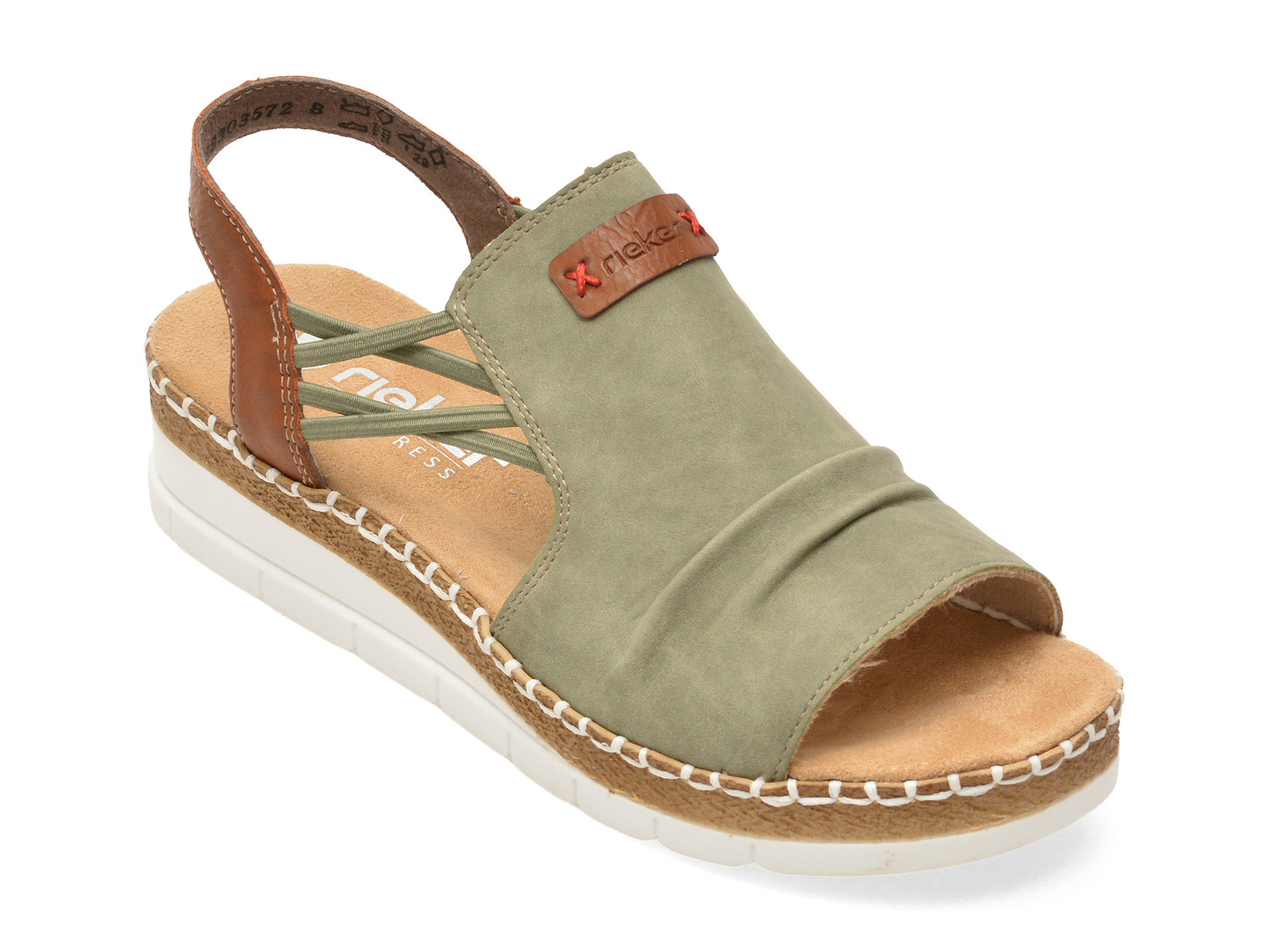 Sandale Rieker V1261 Verzi Piele Ecologică Confort
