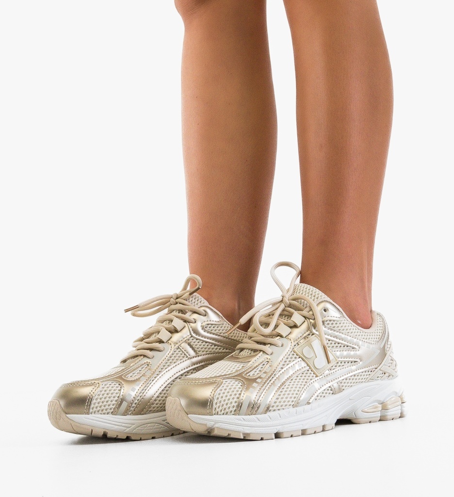 Sneakers Dama Asicz Bej Confortabili - imagine 5