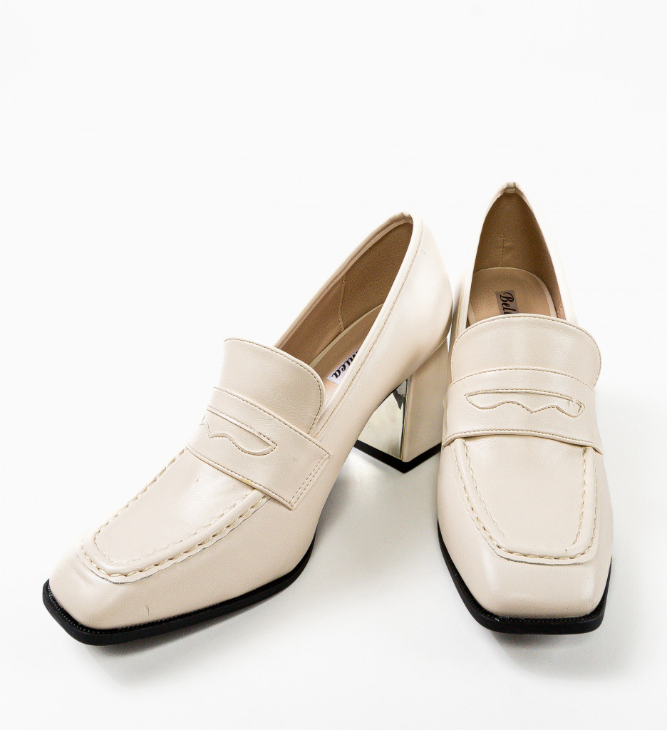 Pantofi cu Toc Kirsten Bej | Eleganță și Confort - imagine 14