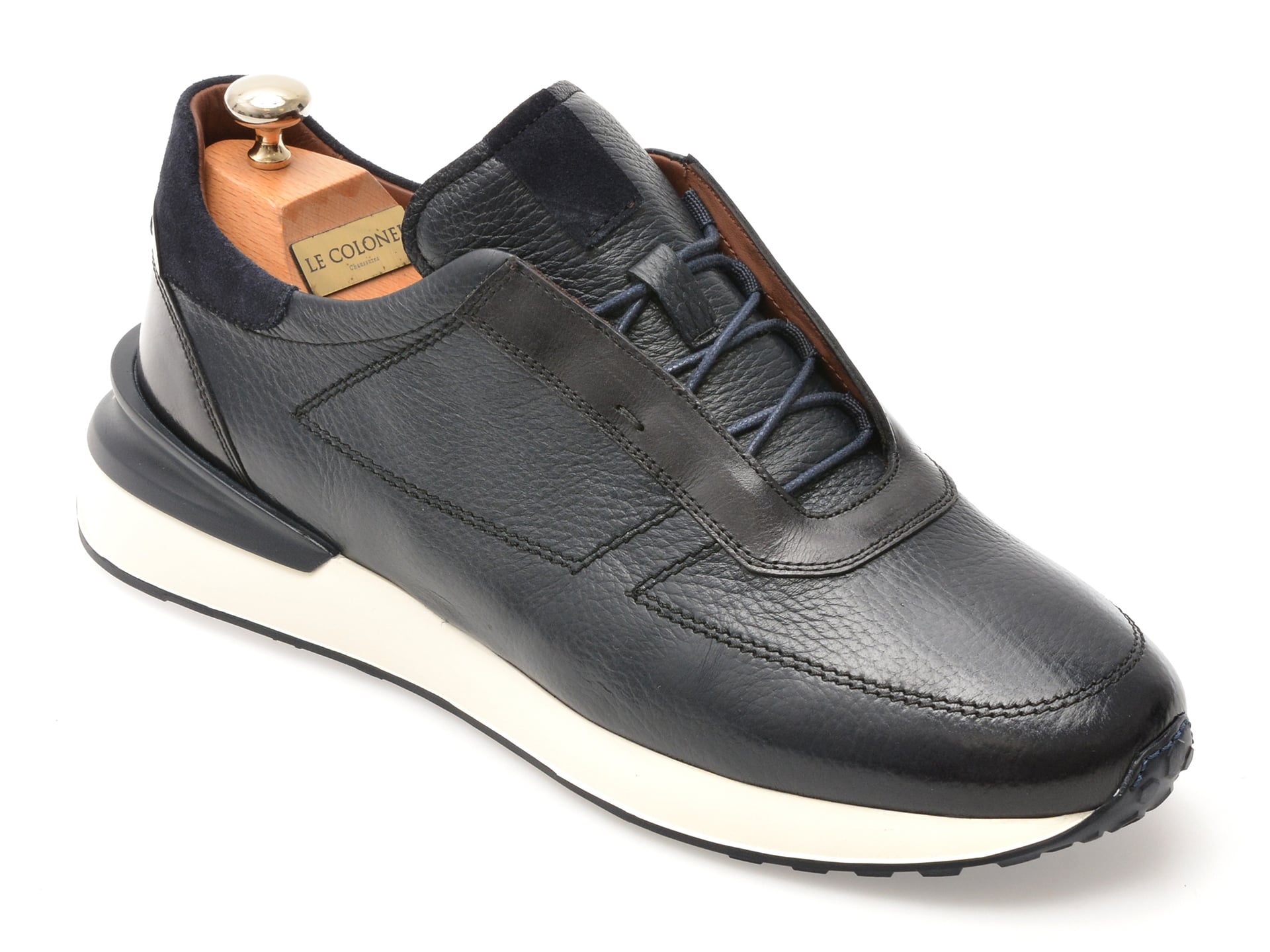 Pantofi Le Colonel Bleumarin din Piele