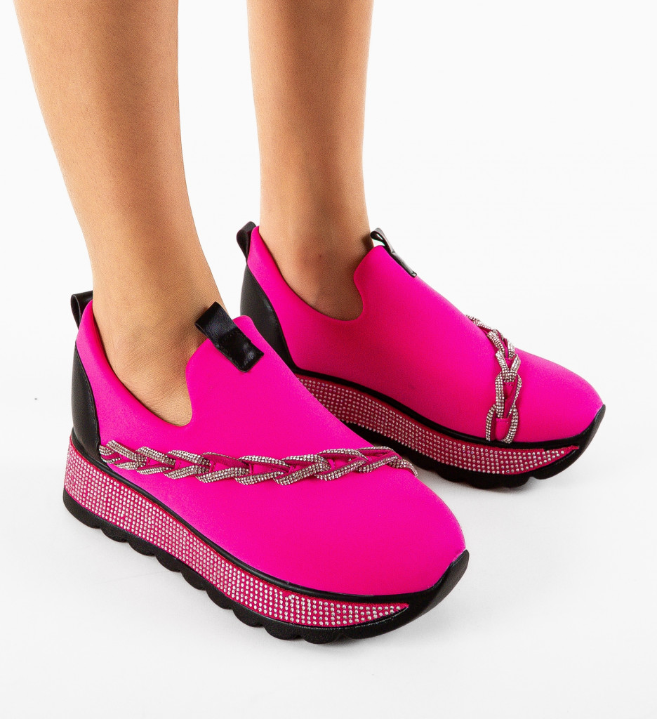 Sneakers Dama Andala Fuchsia | Confort și Stil - imagine 4