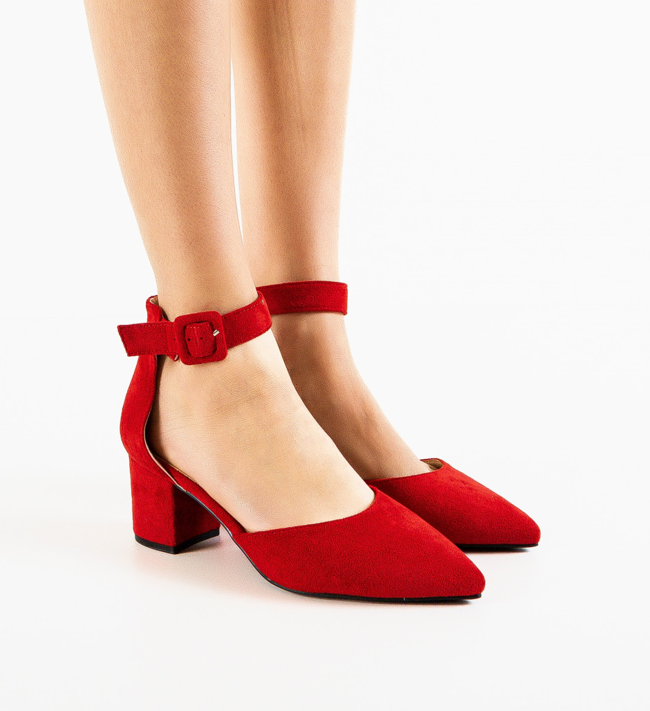 Pantofi Anerose Rosii - Eleganță și Stil - imagine 2