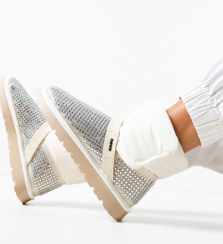 Cizme tip UGG Bej - Confort și Stil | Cinci - imagine 3