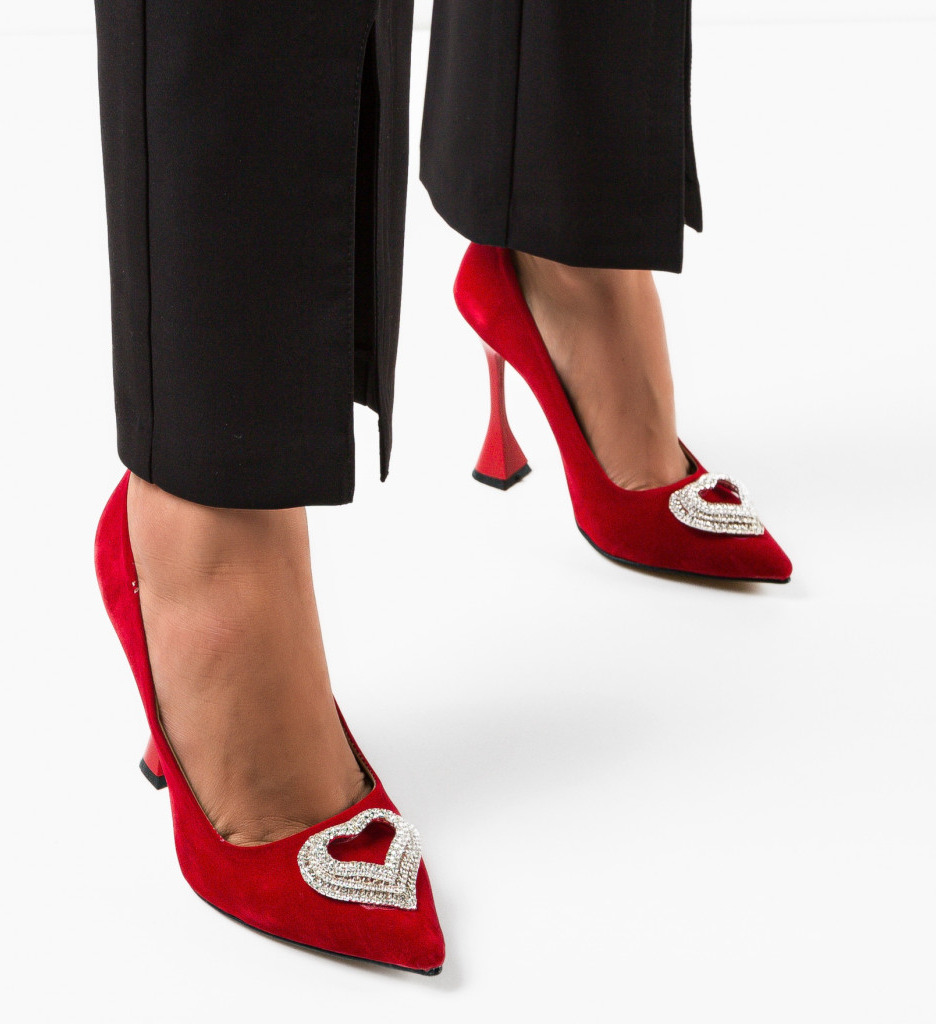Pantofi Myhear Rosii - Eleganță și Stil - imagine 3