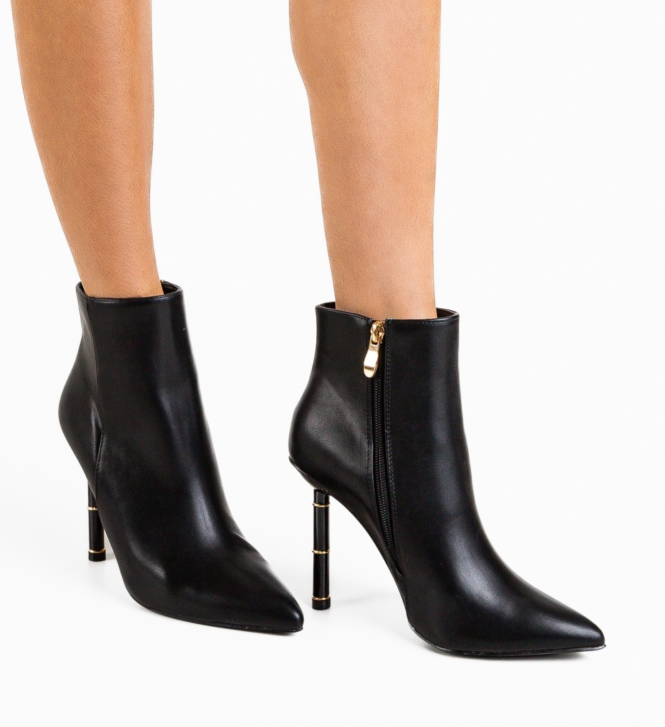 Botine Dama Yannic Negre - Eleganță și Confort - imagine 2