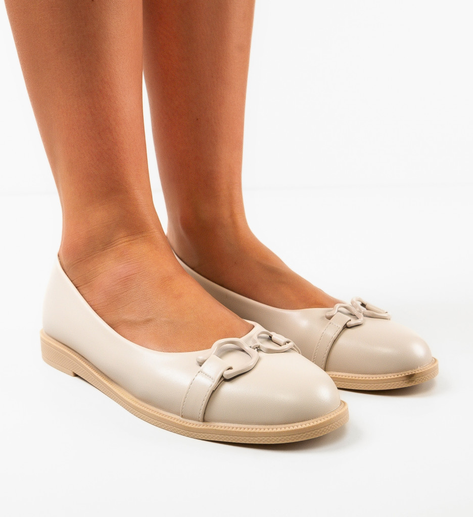 Pantofi Casual Dama Starry Bej - Confort & Stil - imagine 4