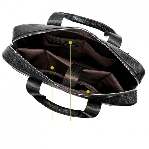 Servieta Barbati Piele Naturala Arthur GT1302 Laptop - imagine 3