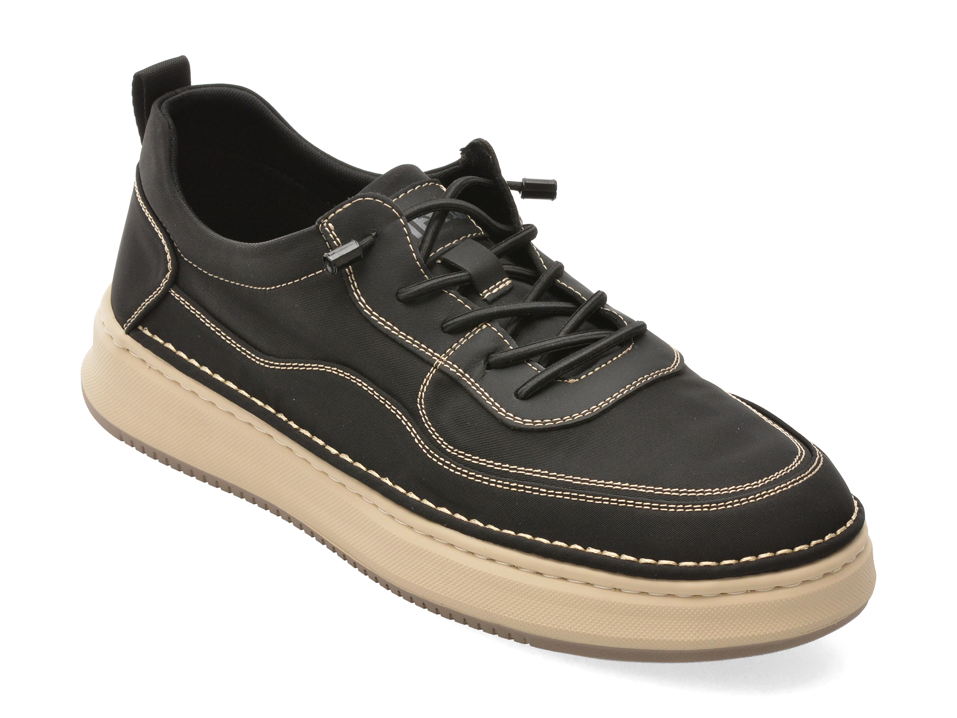 Pantofi Sport OTTER Negri Slip-on Confortabili