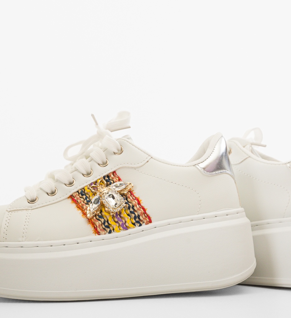 Sneakers Dama Wayne Argintii - Confort și Stil - imagine 5