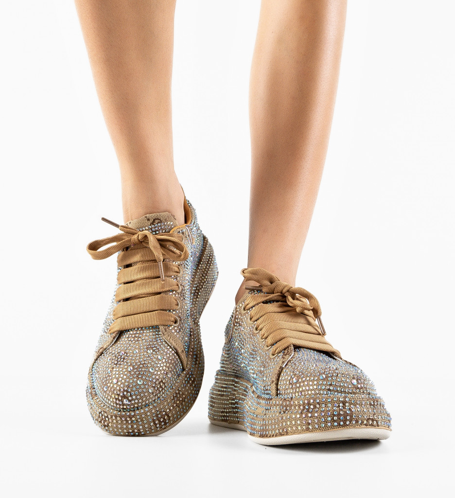 Pantofi Casual Dama Urssy Bej | Confort și Stil