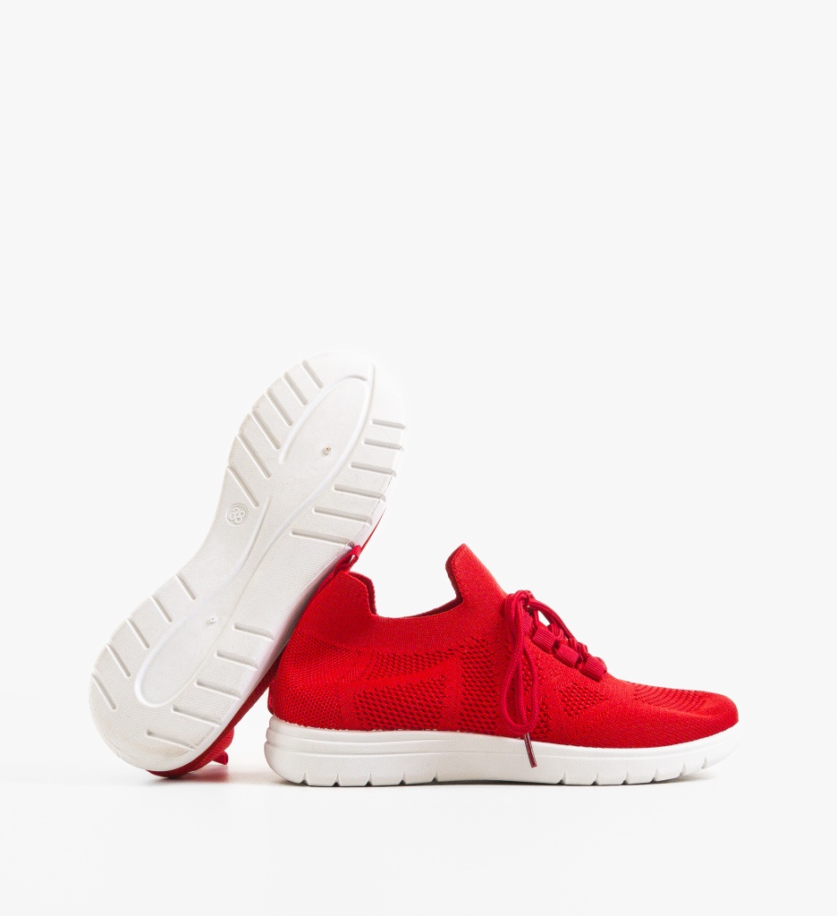Sneakers Dama Hildred Rosii | Stil & Confort - imagine 4