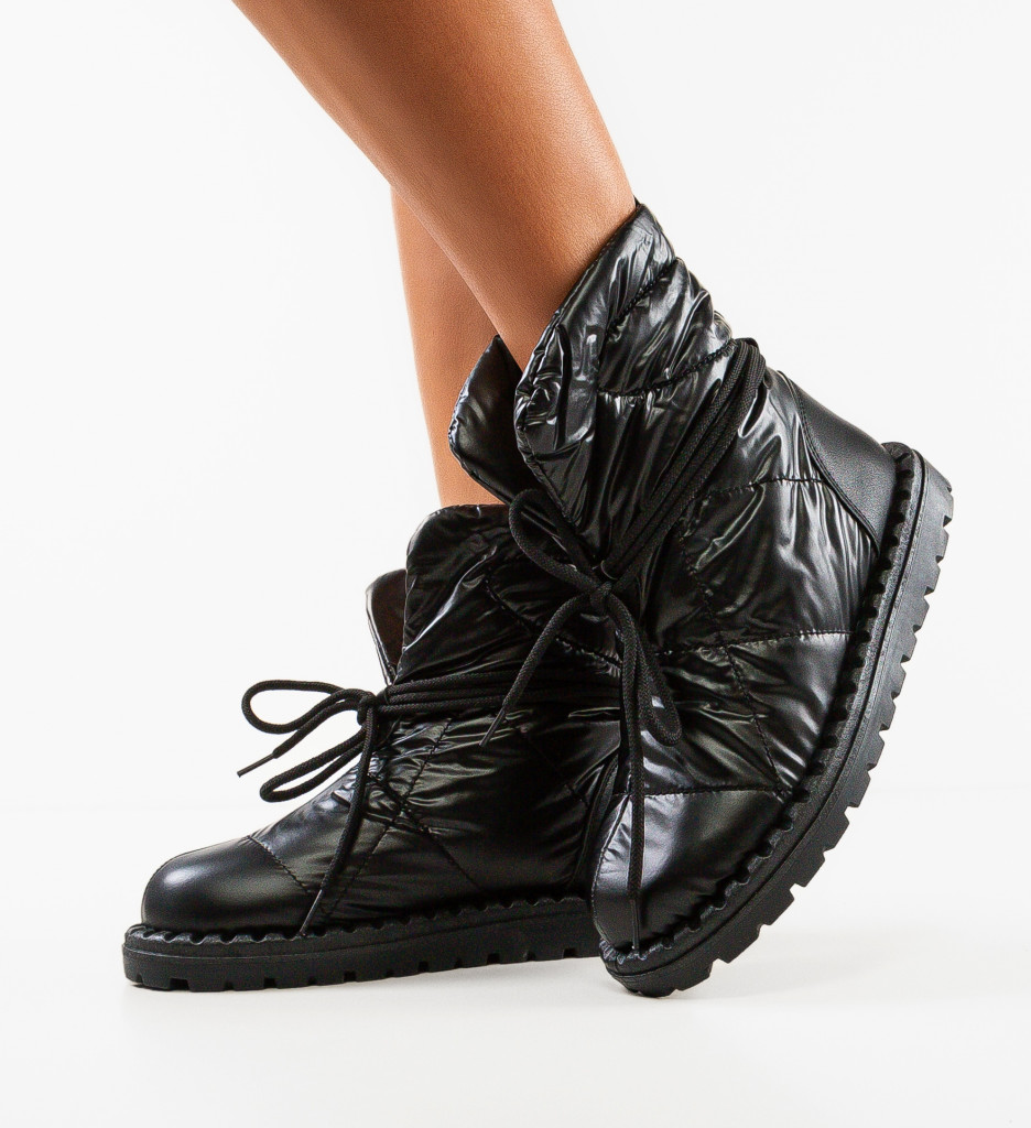Ghete Dama Fygyny Negre - Stil si Confort - imagine 2