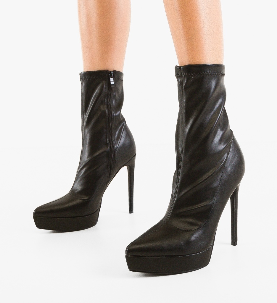 Botine Dama Negre Depurtat | Stil și Confort - imagine 5