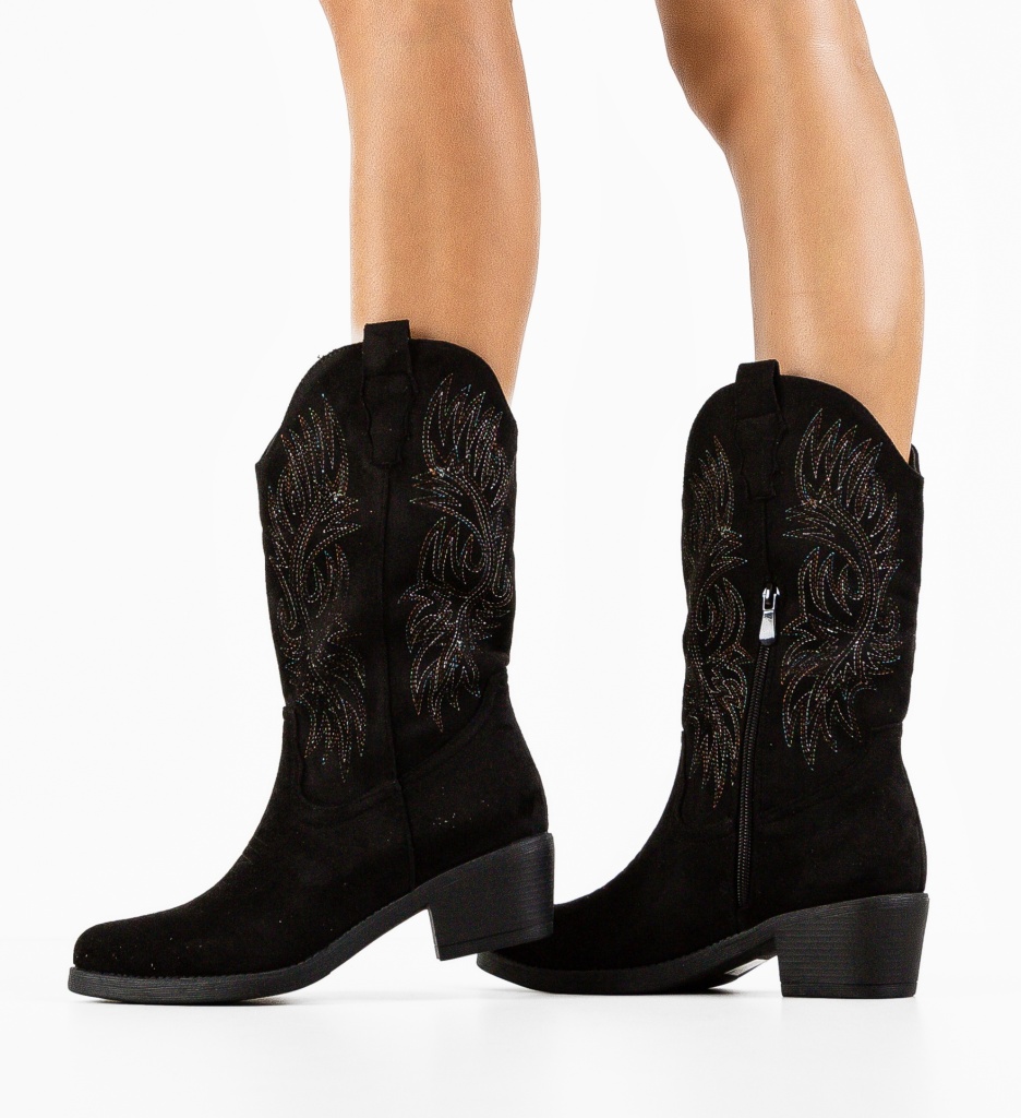 Botine Dama Letty Negre - Eleganță și Confort - imagine 3