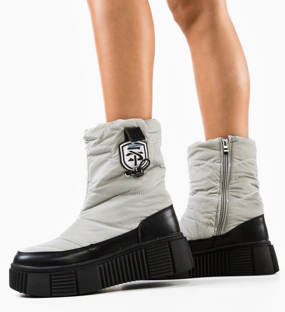 Ghete Dama Chrissie Gri | Stil & Confort - imagine 8