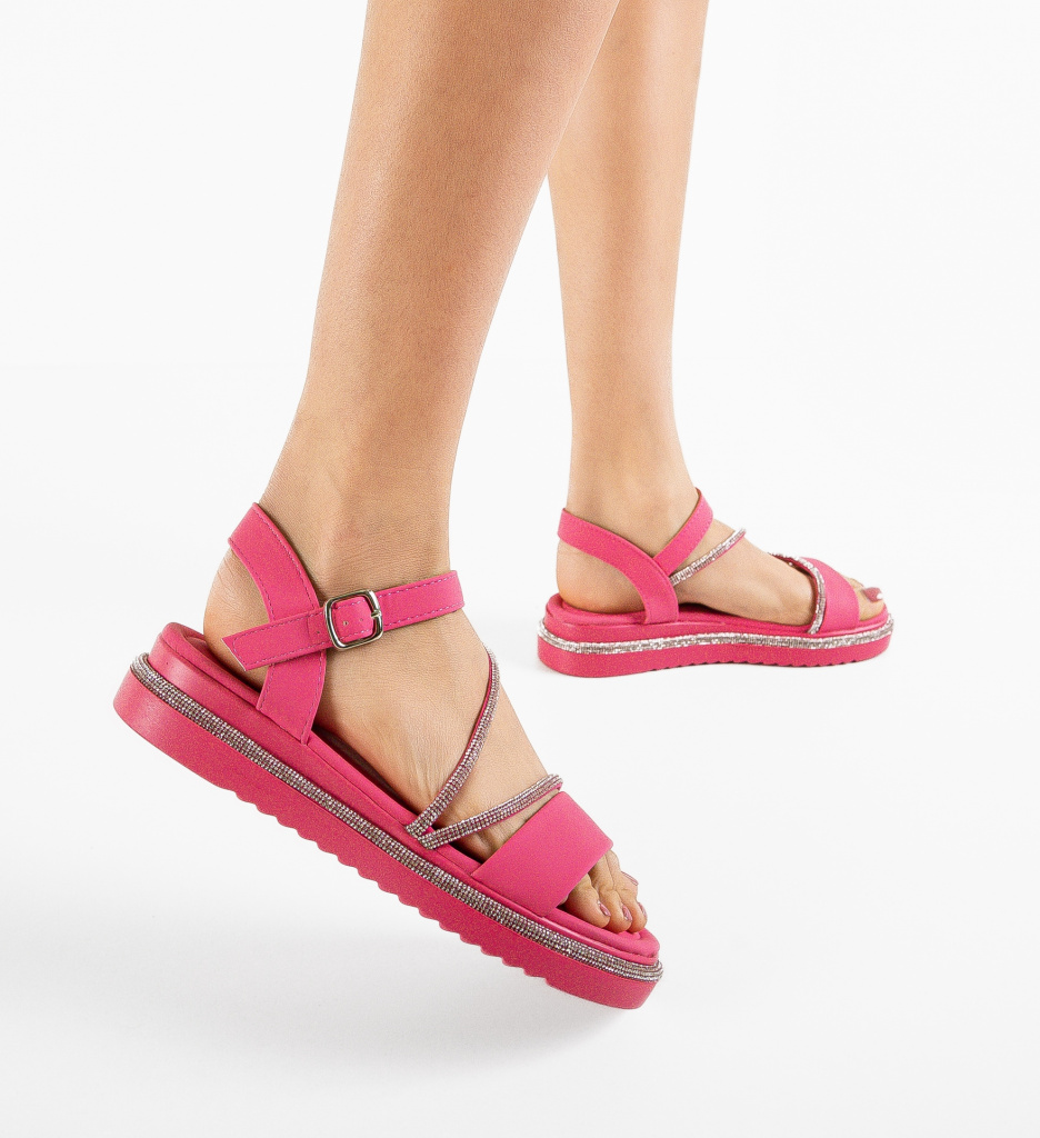 Platforme Dama Jala Fuchsia - Eleganță și Confort - imagine 4