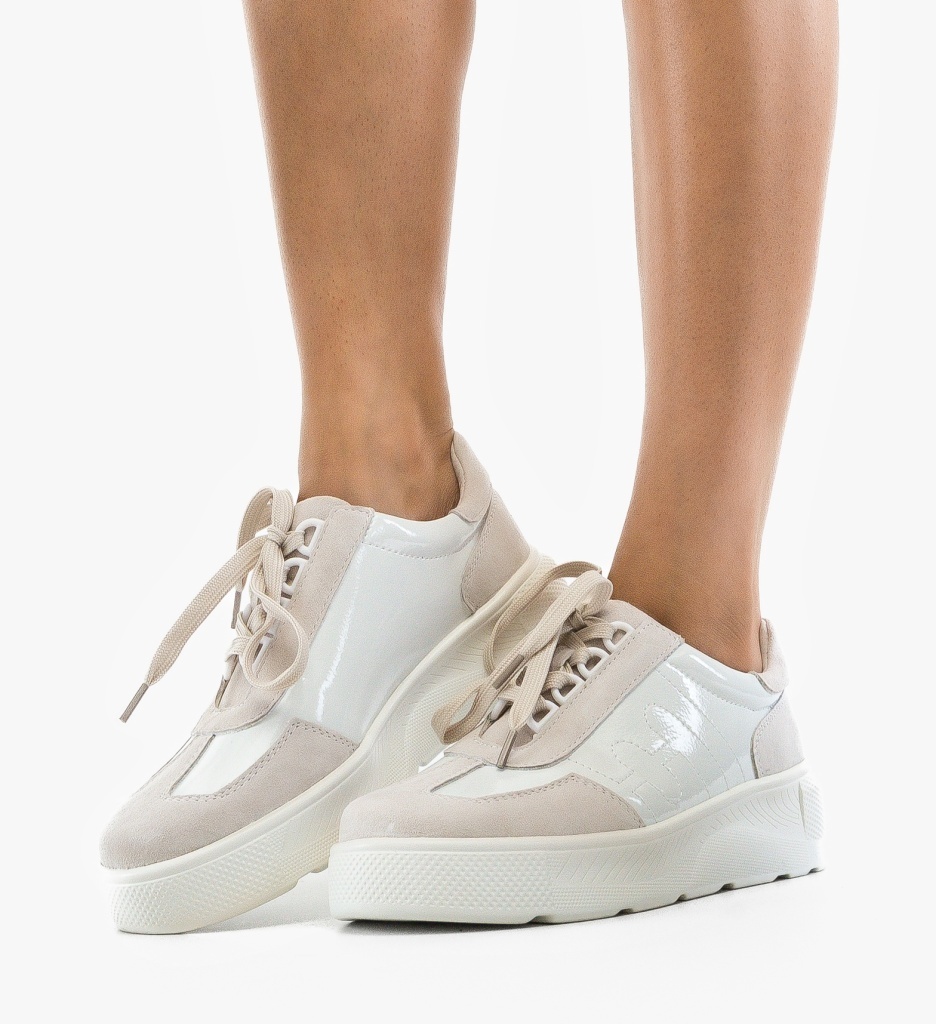 Pantofi Casual Mynbai Albi – Confort și Stil - imagine 2