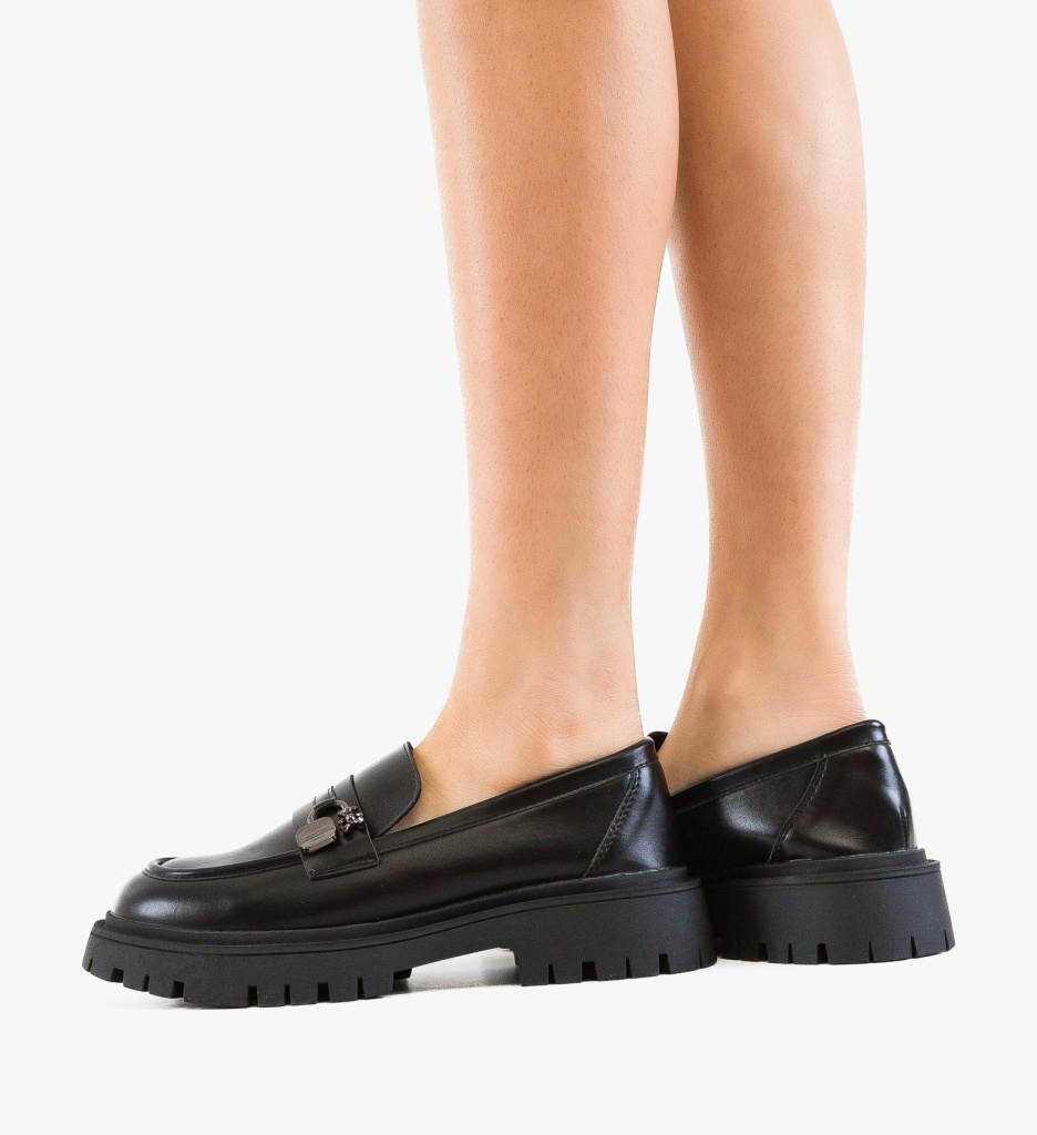 Pantofi Casual Dama Dufren Negri 2 - imagine 2