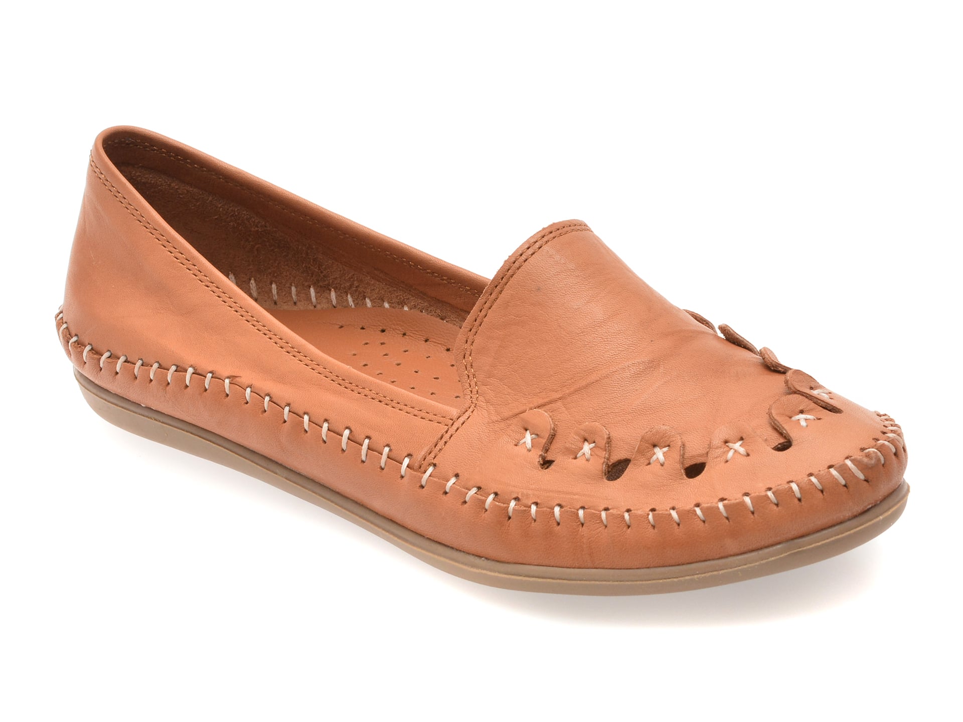 Flavia Passini Pantofi Piele Naturală Maro - imagine 3