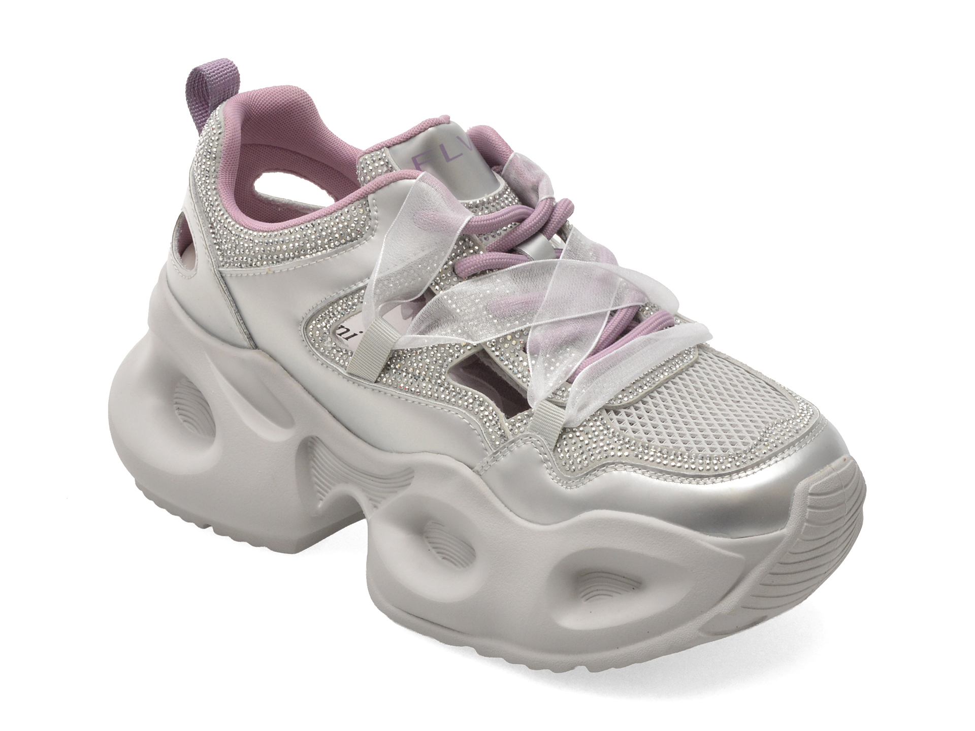 Pantofi Sport Flavia Passini Argintii Piele Naturala